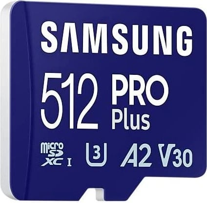 Kartë memorie Samsung Pro Plus, microSDXC, 512GB, 180MB/s