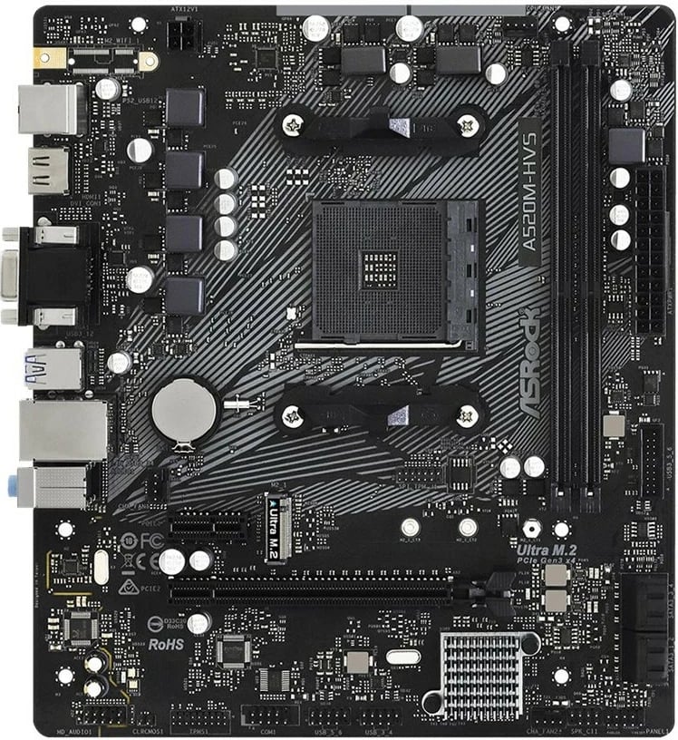 Pllakë amë ASRock A520M-HVS, Socket AM4, micro ATX