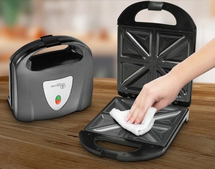 Sandwich Maker Extralink SJ-33, 1400W, 4 pllaka, ngjyrë e zezë