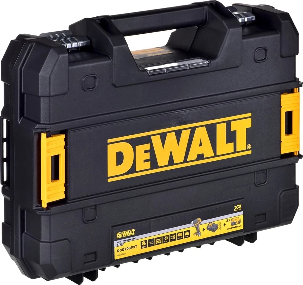 Bormakinë pa tela DeWalt DCD708P3T, 18V