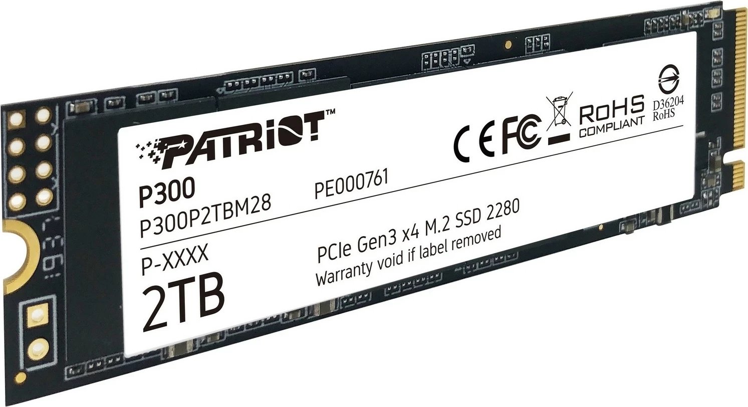 SSD Patriot P300, 2TB, M.2, PCIe 3.0