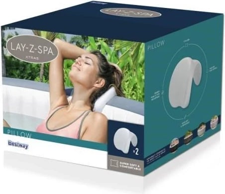 Jastëk për Jacuzzi Bestway Lay-Z-Spa, 2 copë, Gri