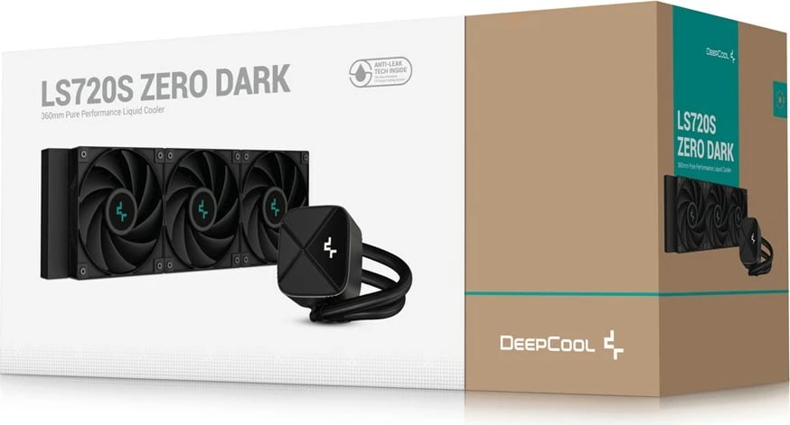 Ftohës procesori DEEPCOOL LS720S Zero Dark, 12 cm, i zi