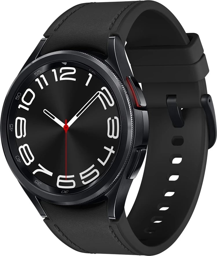 Smartwatch Samsung Galaxy Watch6 Classic 43 mm, me ekran prekës dhe 4G, e zezë