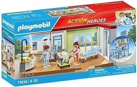 Set konstruktiv Playmobil Rescue 71616, 62 elemente, 4 figura