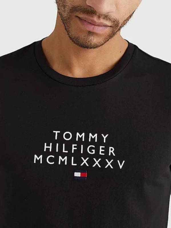 Maicë për meshkuj Tommy Hilfiger, e zezë