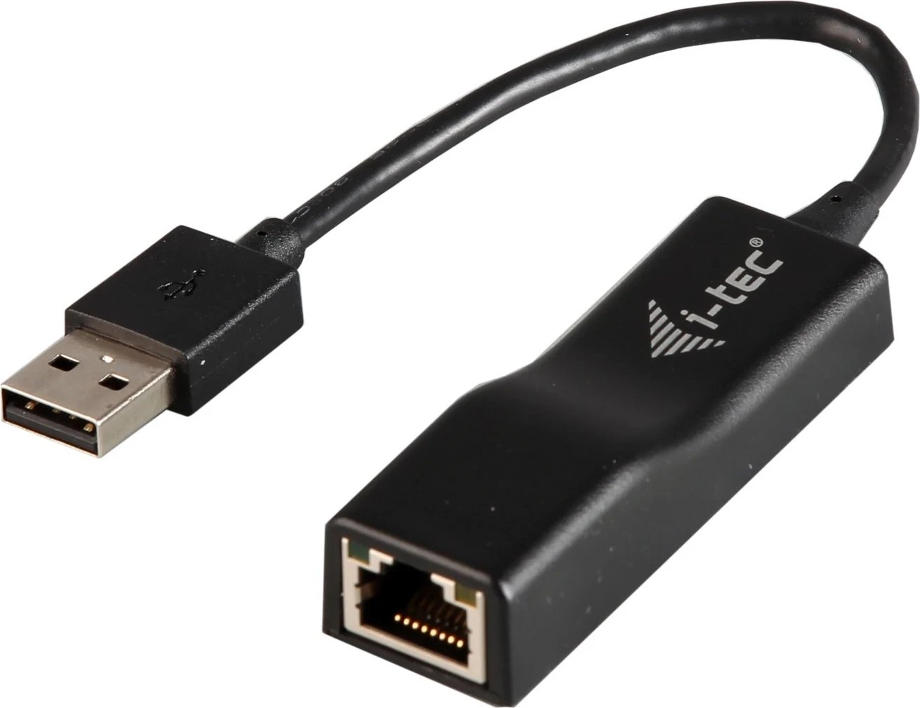 Adapter i-tec USB 2.0 në RJ-45, i zi