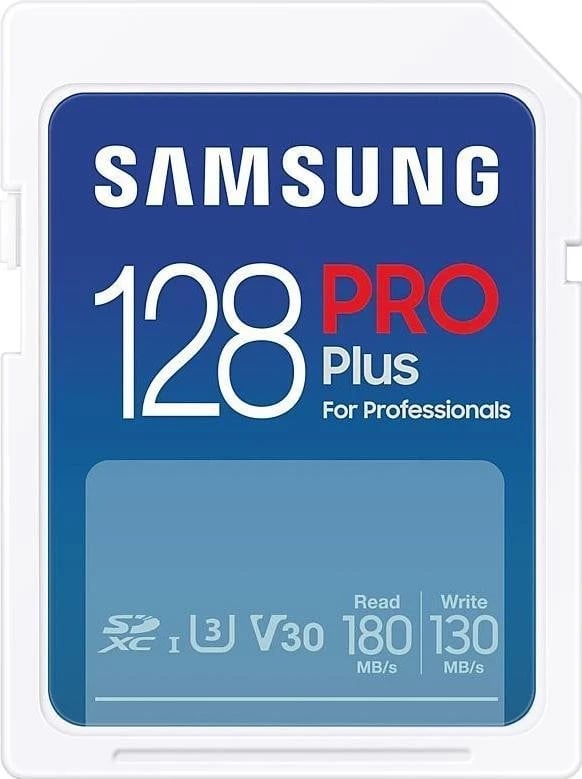 Kartë memorie Samsung Pro Plus, SDXC, 128GB, 180MB/S