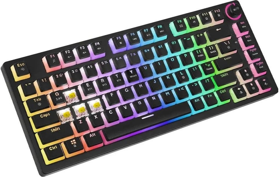 Tastierë Savio Phenix, Gateron Yellow Pro, Pudding, e zezë