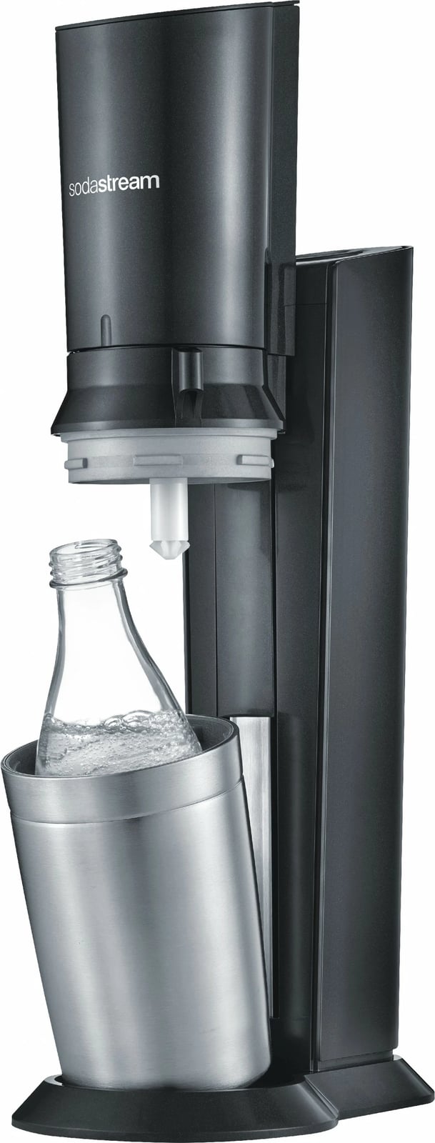 SodaStream Crystal 3.0, Metal, Stainless steel, Black, 0.615 L