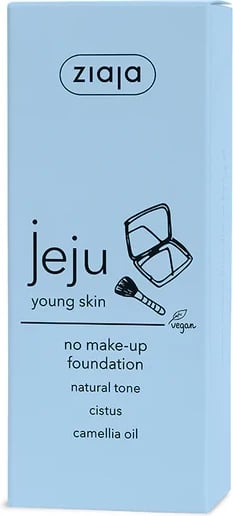 Ziaja Jeju No-Make Up Fondacion në Nuanca natyrale, 30 ml