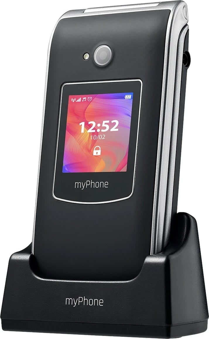 Celular myPhone Rumba 2, me tastierë, ngjyrë zi-argjend