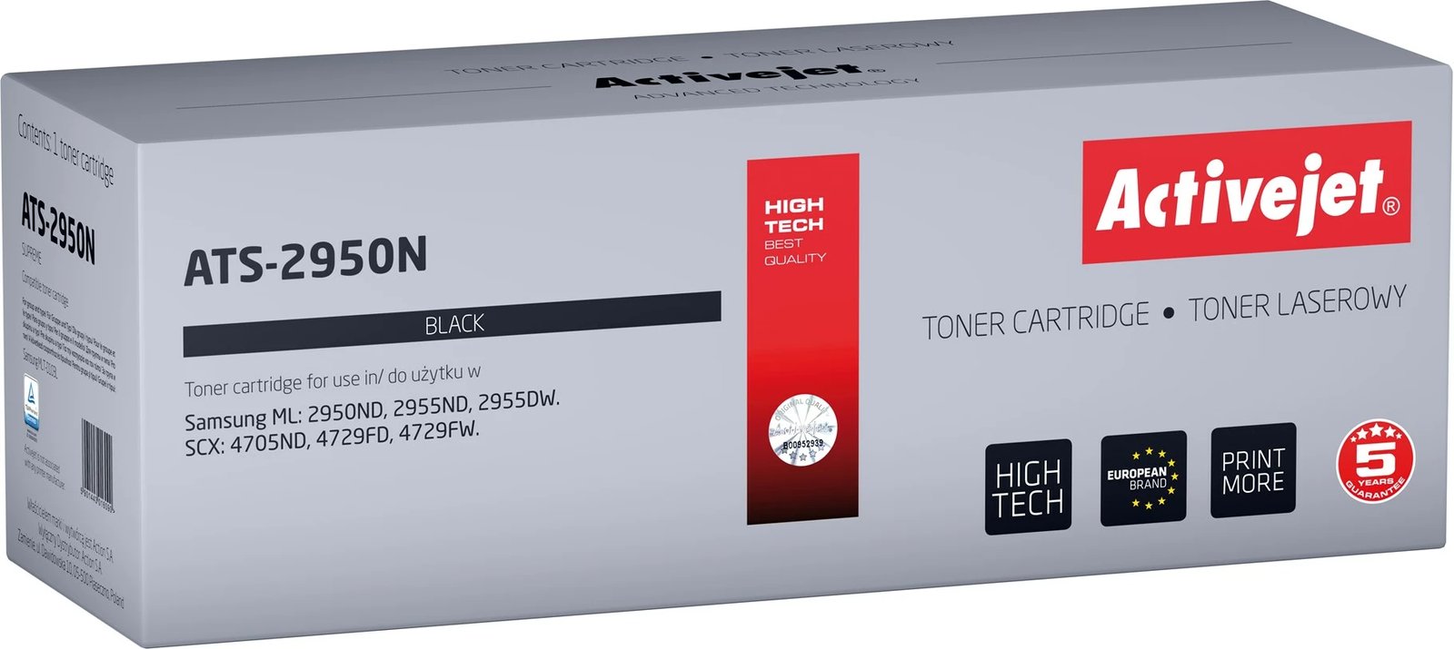 Toner Activejet ATS-2950N, zëvendësim për Samsung MLT-D103L, i zi