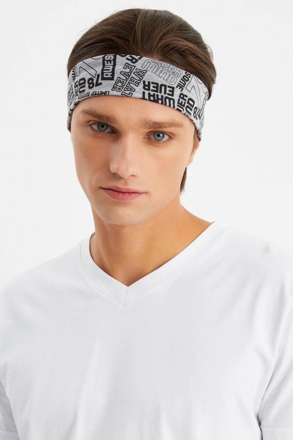 Bandana sportive Butikgiz për meshkuj, gri