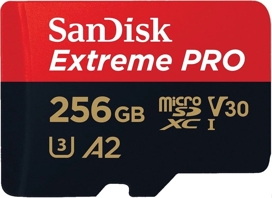 Kartë e memories SanDisk, microSDXC Extreme Pro, 256GB