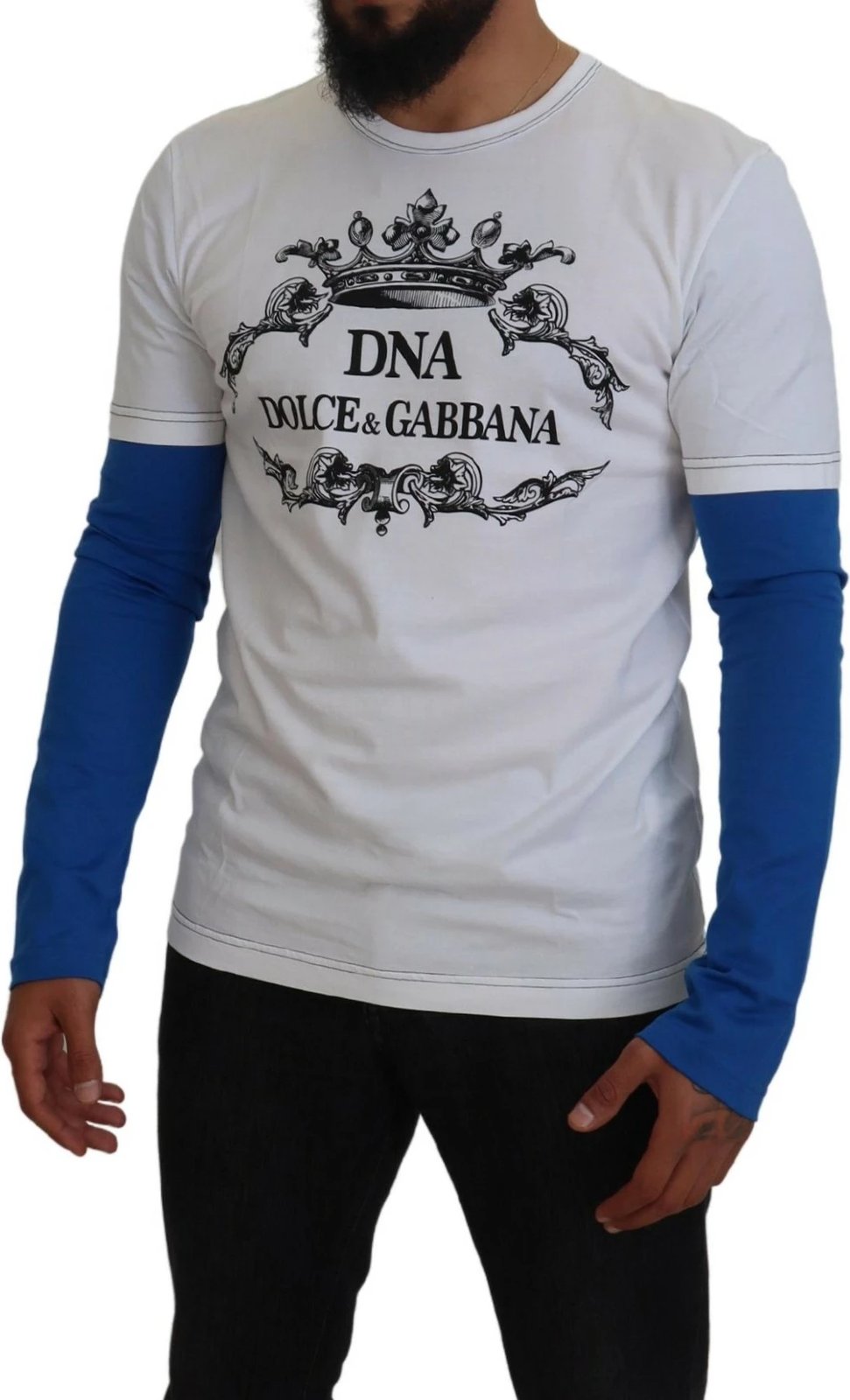 Bluzë për meshkuj Dolce & Gabbana, e bardhë 