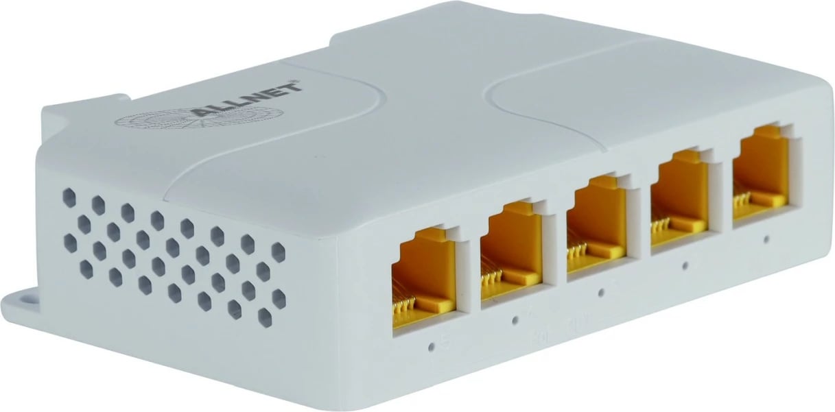 Switch ALLNET ALL-SG8005PD-BT90, 5 porte, PoE, bardhë