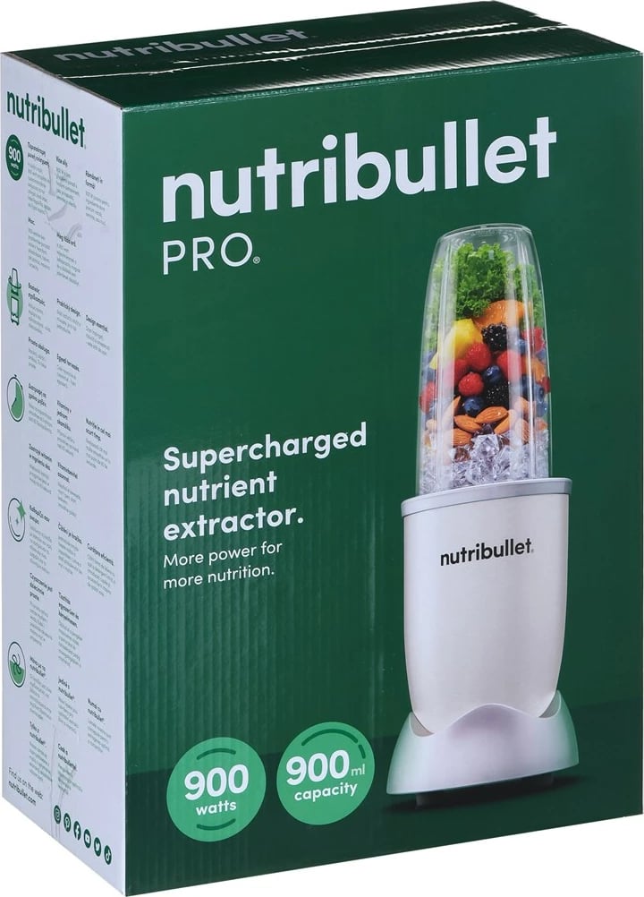 Blender për gatim NutriBullet NB907W, 0.9 L, 900 W, i bardhë