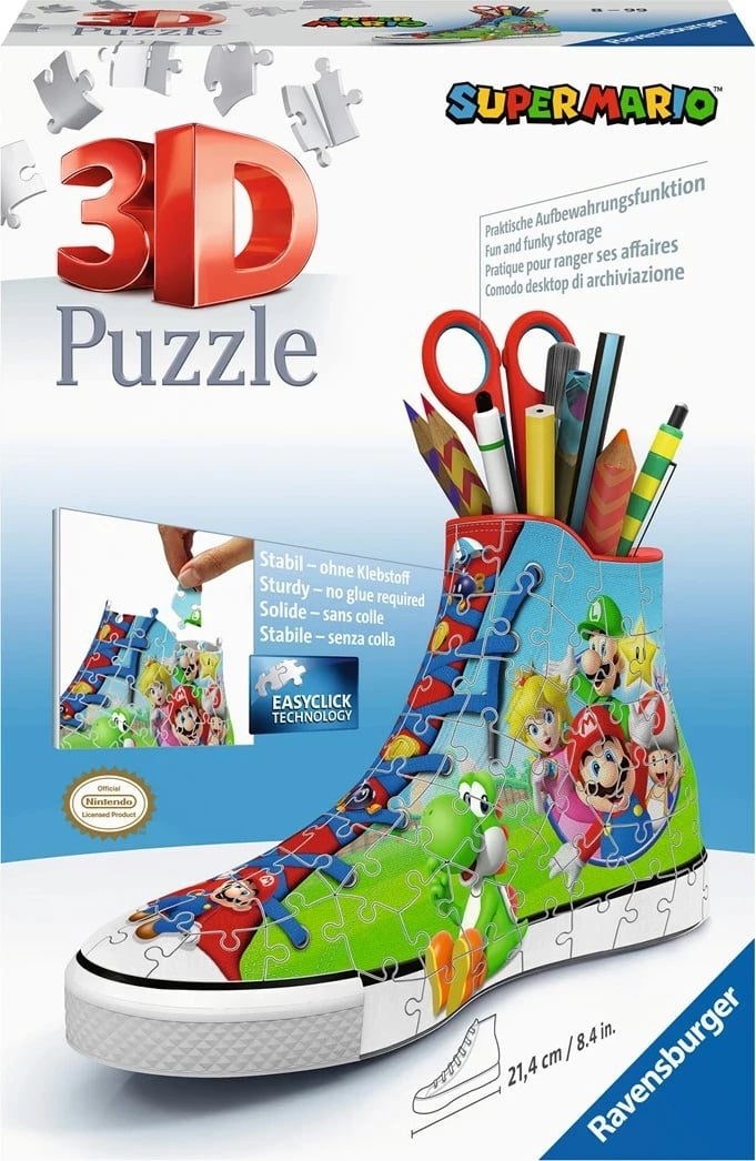 Puzzle 3D Ravensburger Super Mario Sneaker, 108 pjesë