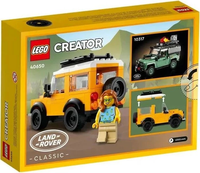 Set ndërtimi LEGO Creator 40650 Land Rover Classic Defender