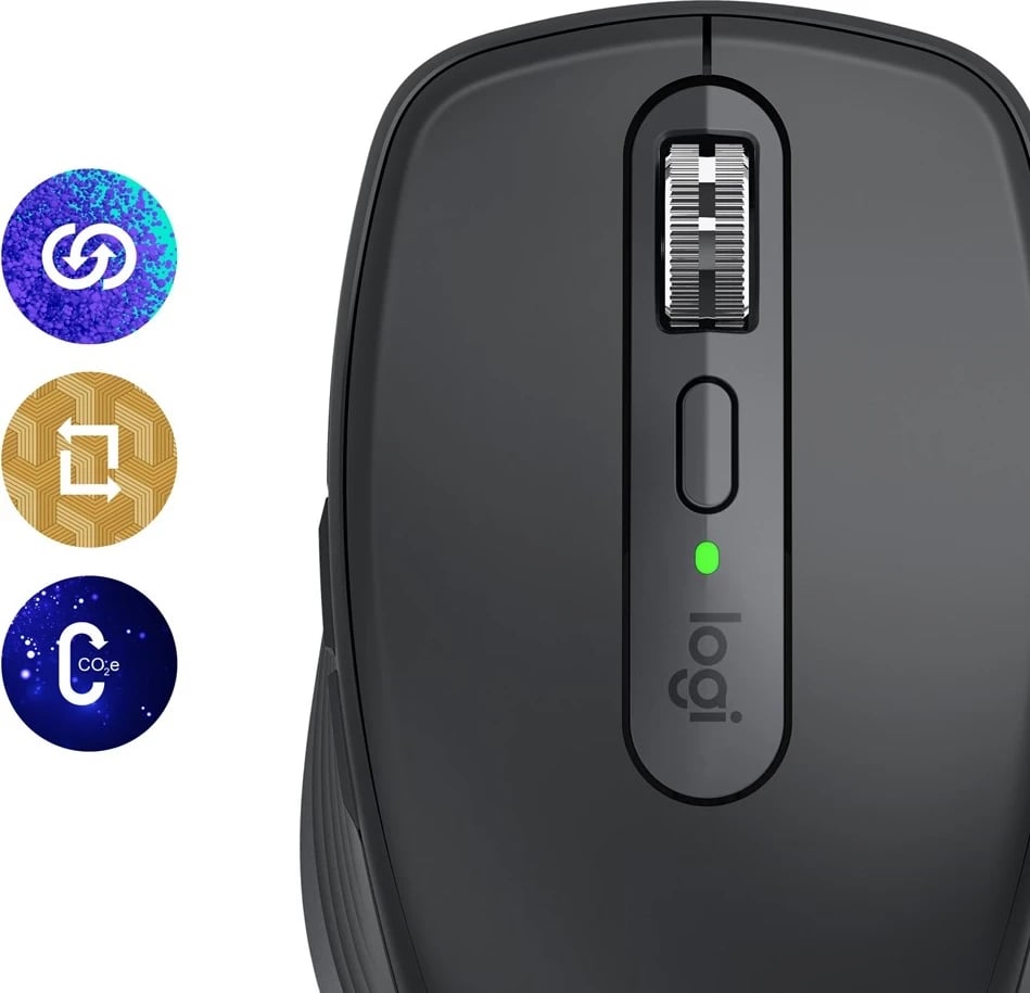 Maus Logitech MX Anywhere 3S, me lidhje RF Wireless + Bluetooth, 8000 DPI