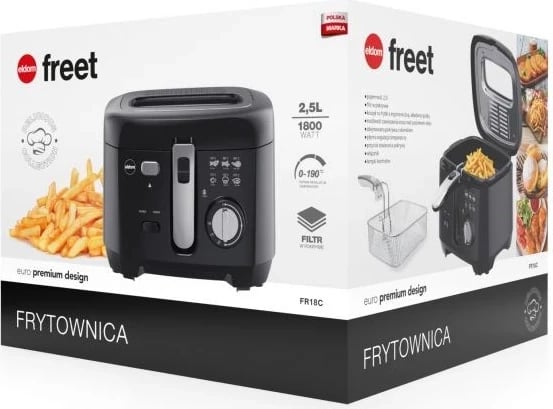 Fryer ELDOM FREET, 2.5 L, e zezë