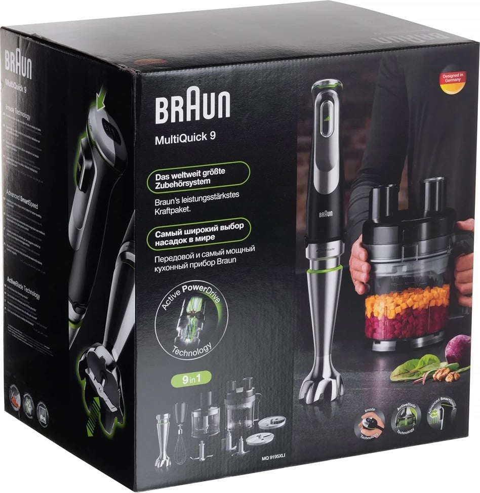 Blender Braun MultiQuick 9 MQ 9195XLI, 1200 W, Inoks, i zi