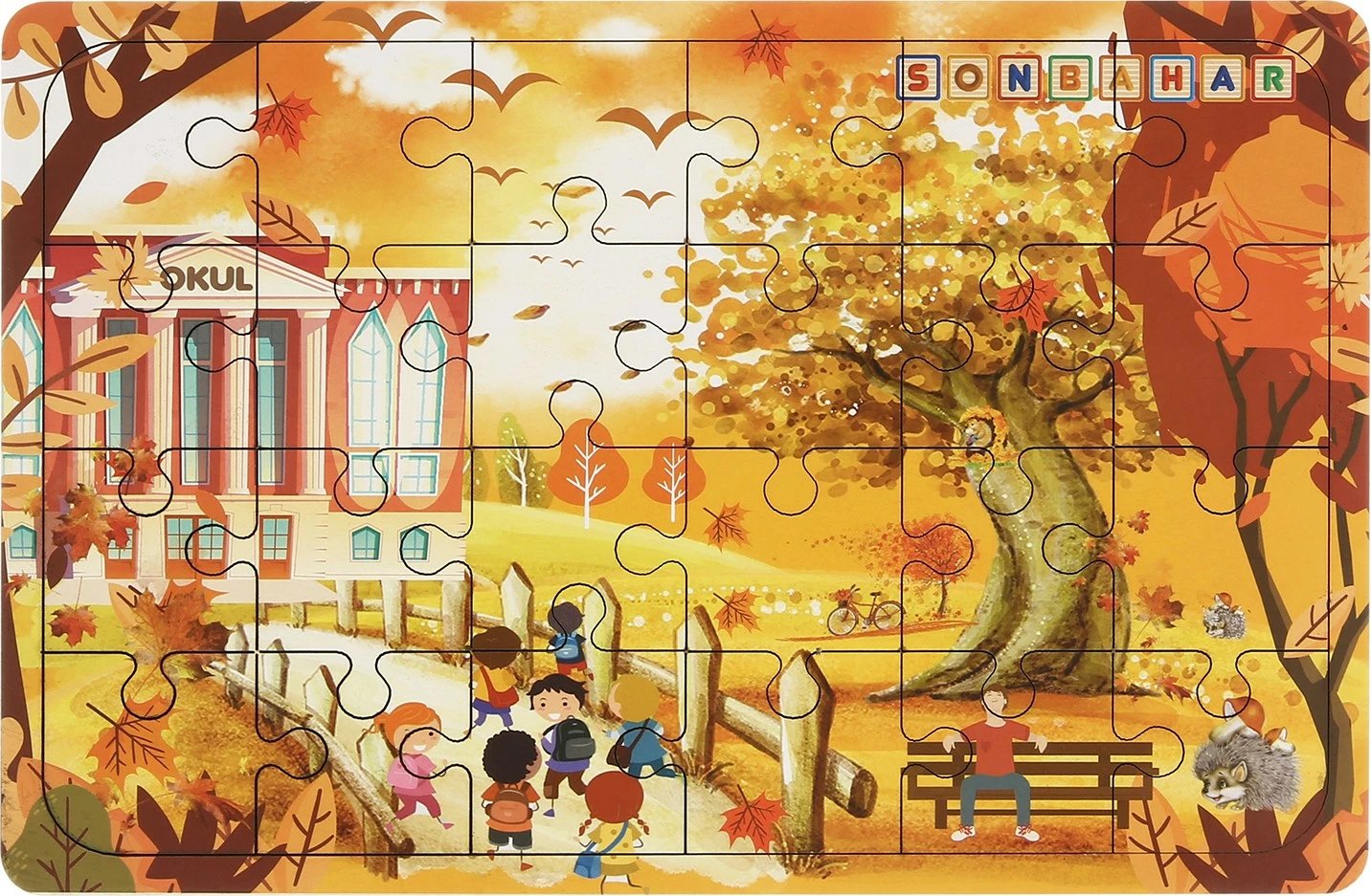 Puzzle druri për fëmijë Maketçiniz, 24 copë