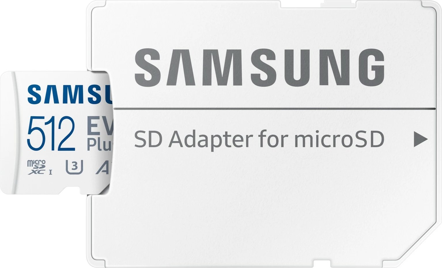 Kartelë MicroSDXC Samsung MB-MC512S, 512 GB, UHS-I, 160 MB/s, Class 3 (U3), V30, Bardhë