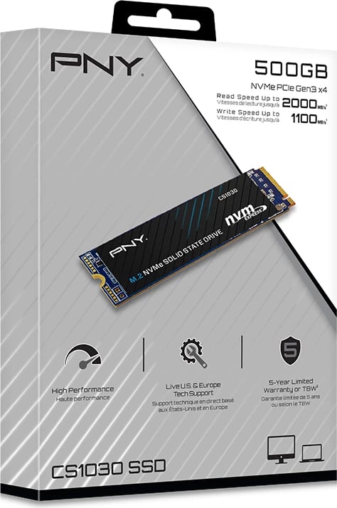 SSD PNY CS1030 500GB M.2 NVMe