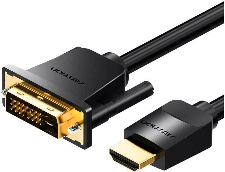 Kabel HDMI - DVI Vention HDMI/DVI-D, 4K 60Hz, 1,5m, i zi