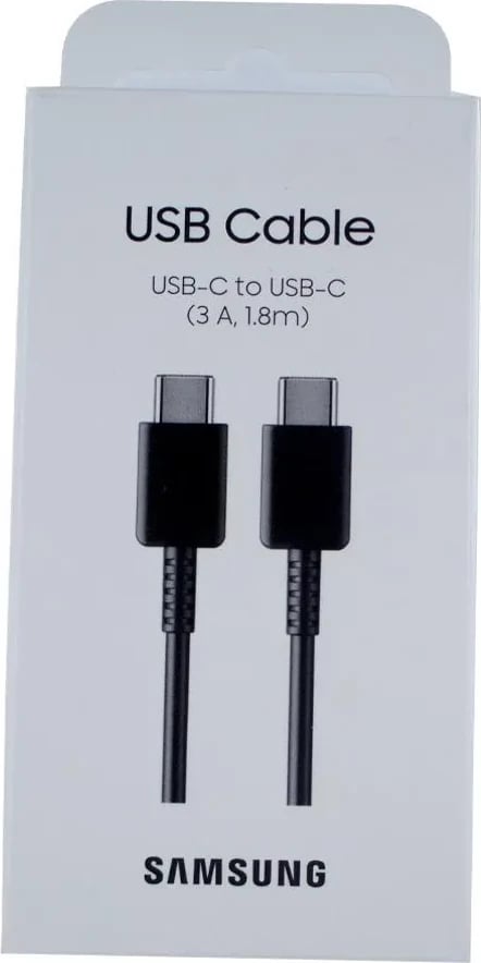 Kabllo karikuese Samsung, USB-C, 1.8m, e zezë