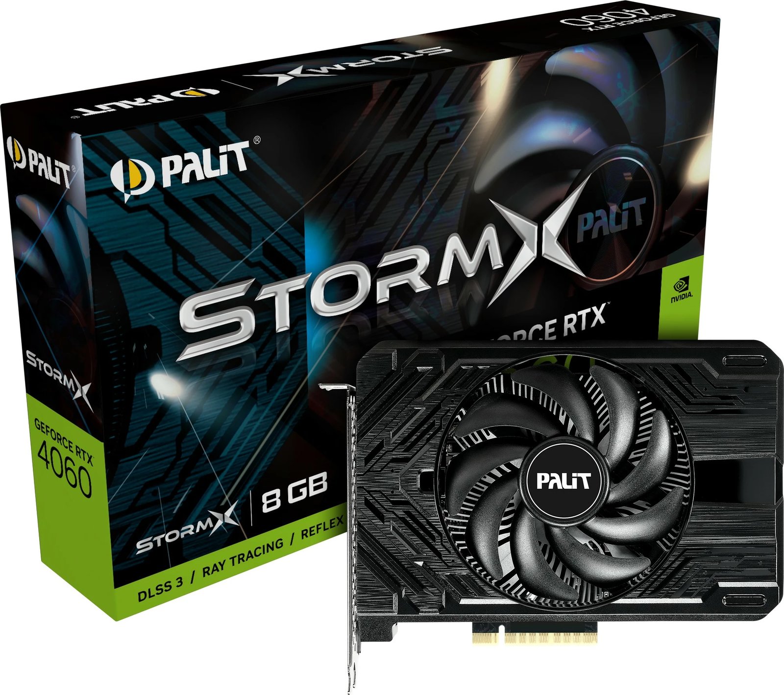 Kartelë grafike Palit GeForce RTX 4060, 8 GB, GDDR6, PCI Express x16 4.0, e zezë