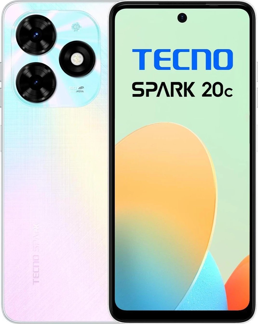 Celular TECNO SPARK 20C, 8/128GB, Misteri i Bardhë