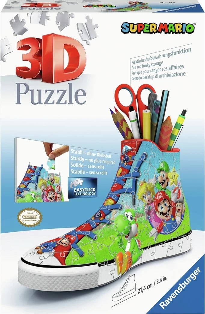 Puzzle 3D Ravensburger Super Mario Sneaker, 108 pjesë