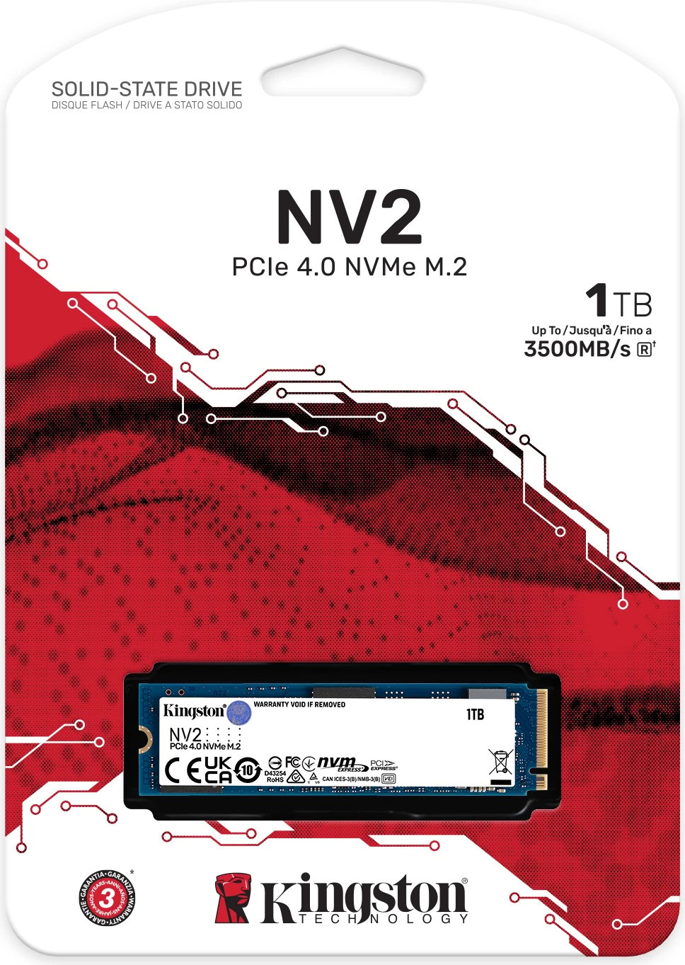 SSD Kingston NV2 SNV2S/1000G