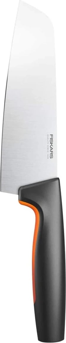 Thikë Santoku Fiskars 1057536, 16 cm, çelik japonez, argjend/ e zezë