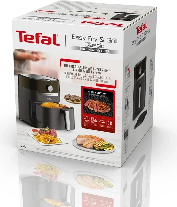 Fritezë me ajër Tefal EY501815, 4.2L, 1550W, e zezë 