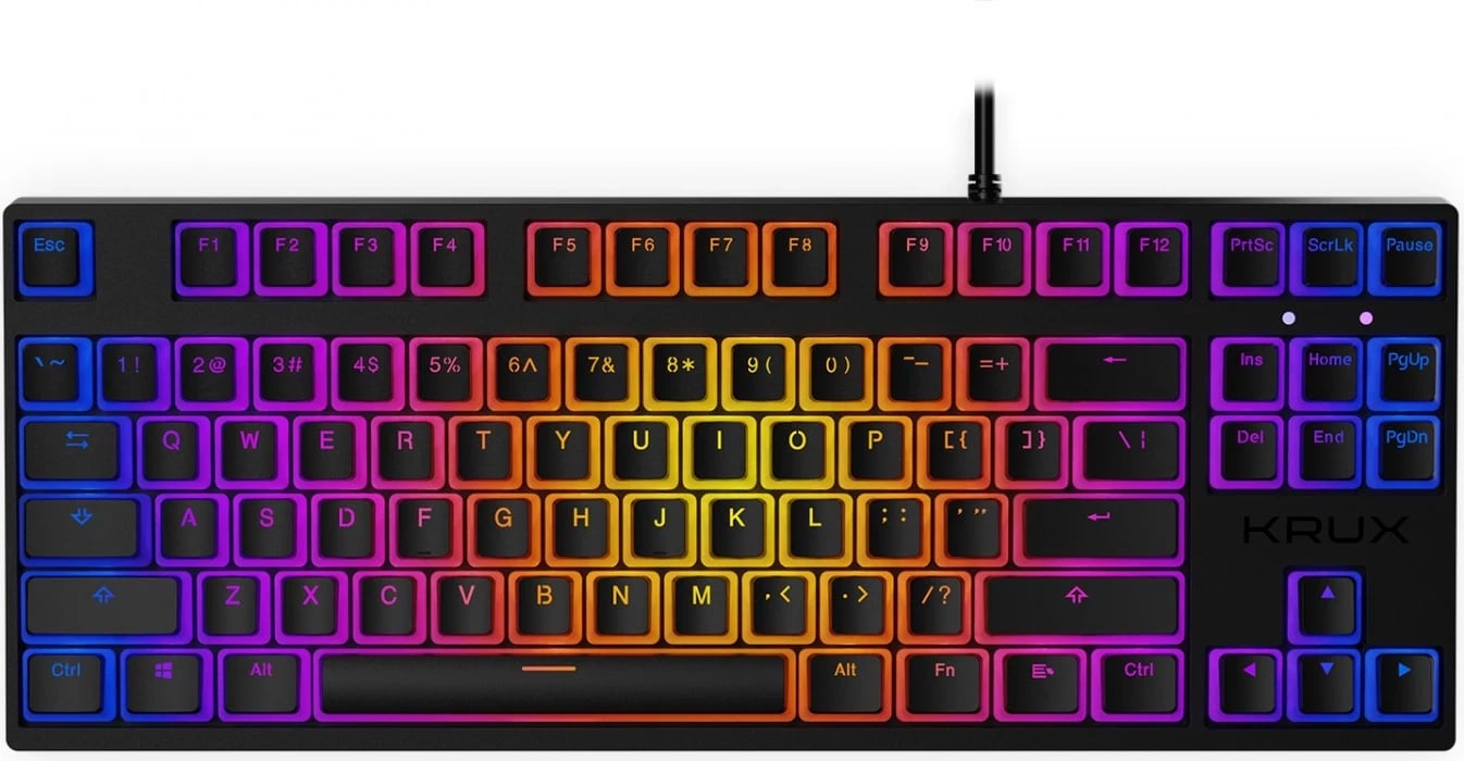 Tastierë Krux Atax Pro RGB, e zezë