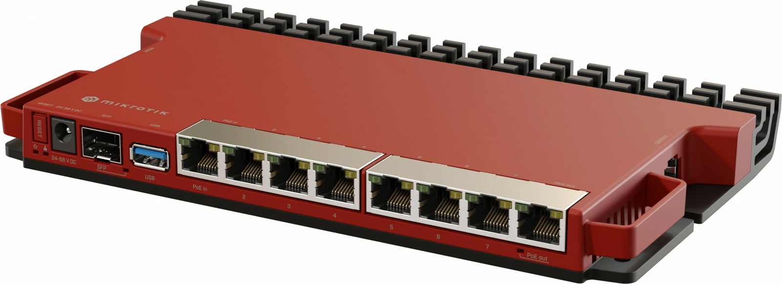 Router MikroTik L009UiGS-RM, 2.5 Gigabit Ethernet, Gigabit Ethernet, e kuqe