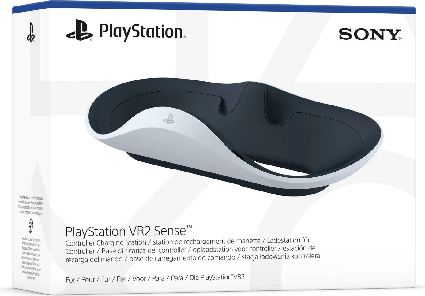 Bazë karikimi Sony PS5 për kontrollorë PlayStation VR2 Sense, e zezë dhe e bardhë