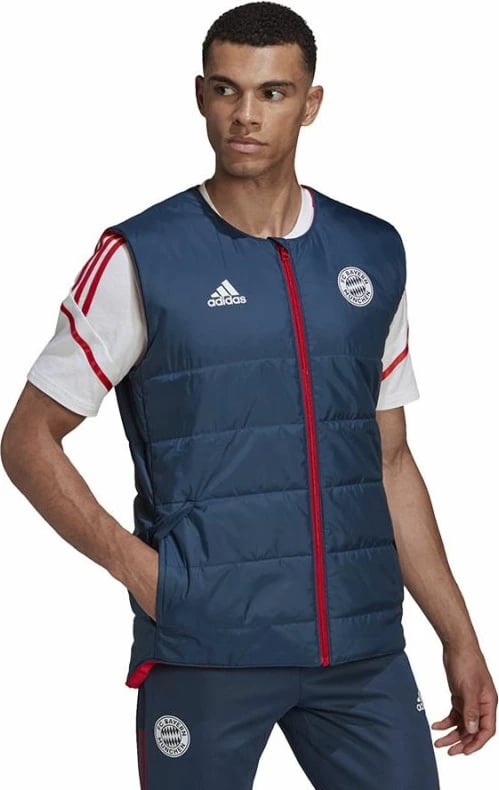 Jelek për meshkuj adidas Bayern, të kuqe dhe blu marine