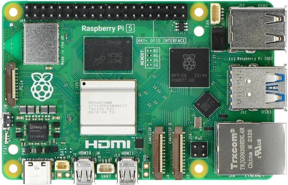 Minikompjuteri Raspberry Pi 5, 4GB