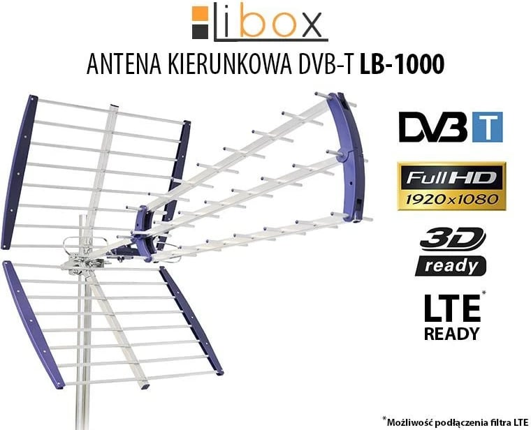 Antenë TV Libox LB-1000, DVB-T - 16,5 dB