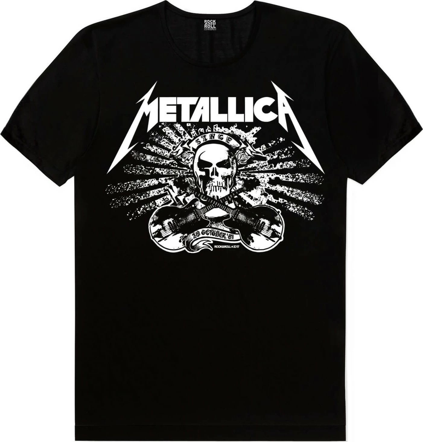 Maicë për fëmijë Rock&Roll Metallica Skull, e zezë