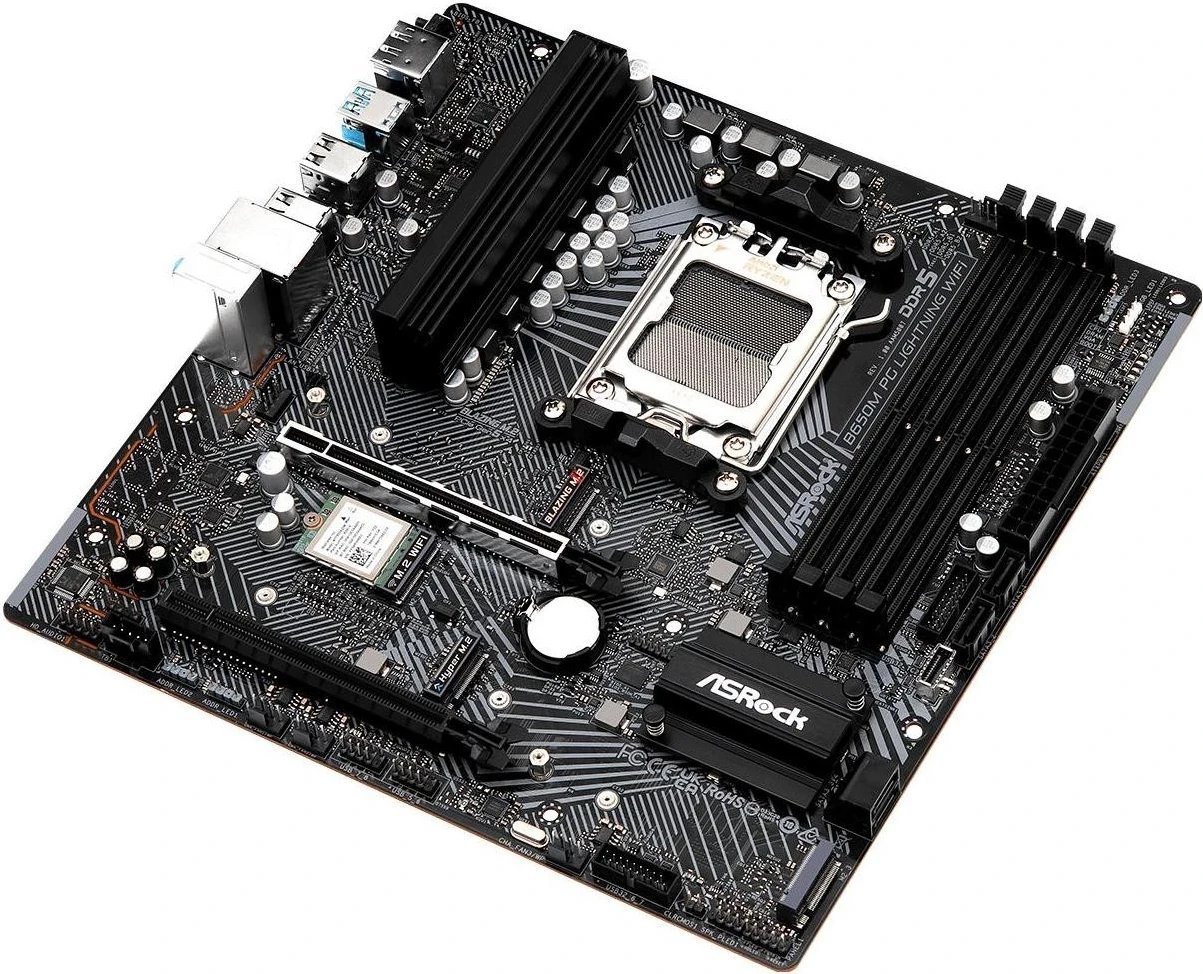 Pllakë amë ASRock B650M PG Lightning WiFi, Socket AM5, DDR5