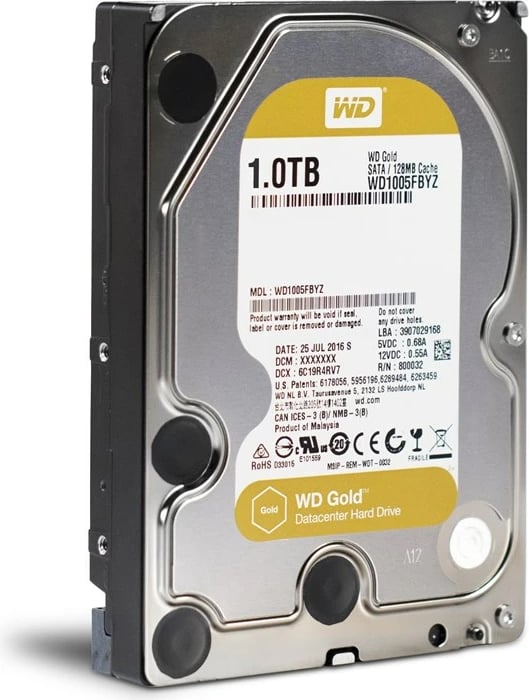 Hard Disk Western Digital Gold, 3.5" , 1TB, Serial ATA III