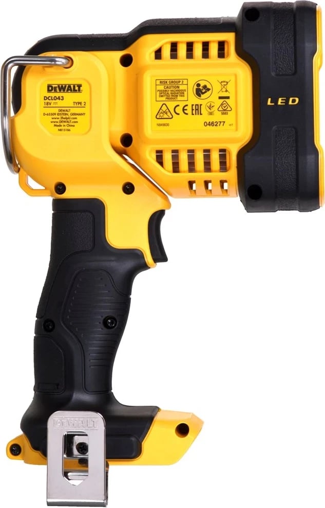 Dritë pune DeWALT DCL043-XJ LED, e zezë, e verdhë