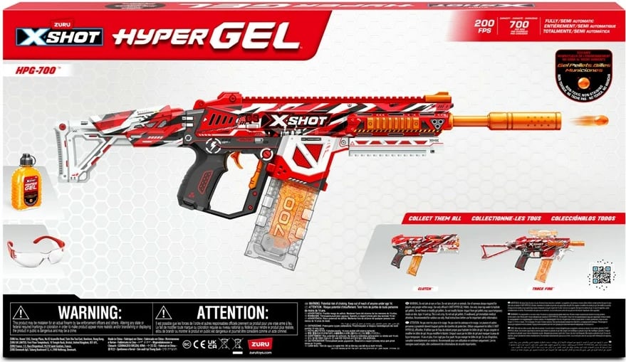 Lançues Zuru X-Shot Hyper Gel HPG-70, Multikolor