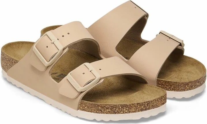 Papuqe për femra Birkenstock, të kremta